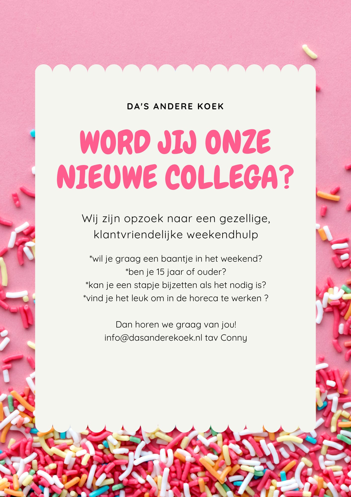 Wordt jij onze collega